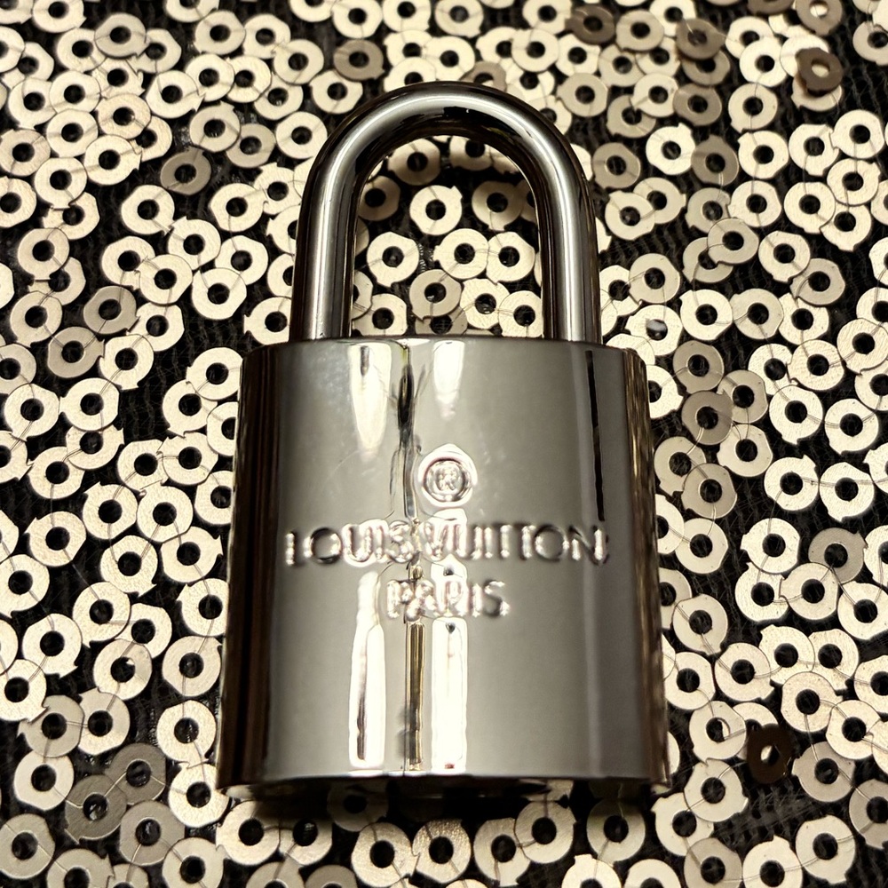 Louis Vuitton Silver Tone No. 315 Padlock NEW Purse Charm - Picture 2 of 3